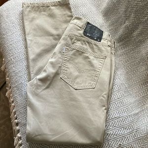 LEVIS 514 Tan Beige Mens 32x32L Like New!
